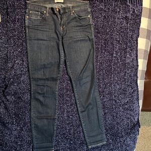 Madewell Stretchy Skinny Jeans; dark rinse; size 32